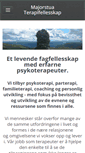 Mobile Screenshot of majorstuaterapifellesskap.no